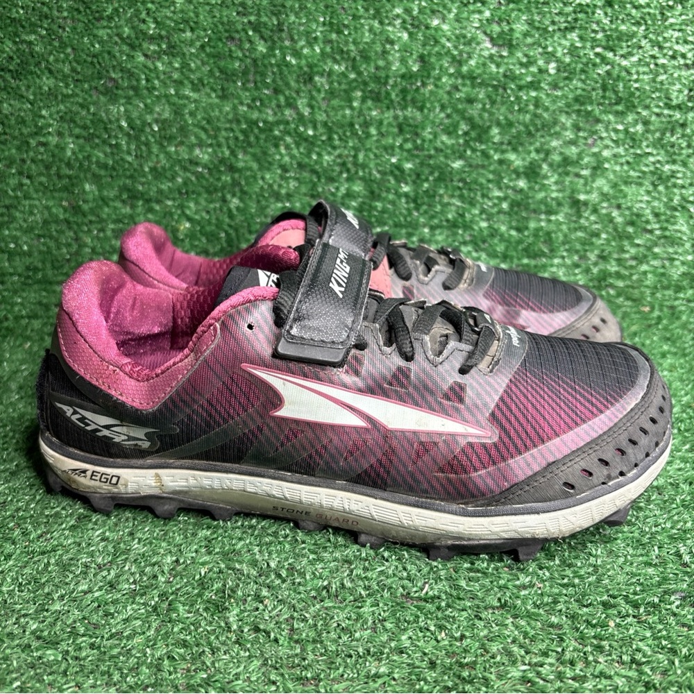 Altra King MT Shoes Women’s Size 7 Black Rose Hiking‎ Trail Running Grip